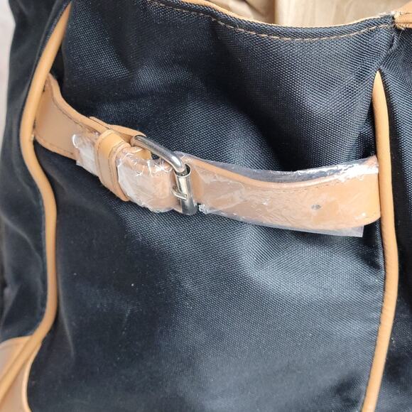 NWOT Barr + Barr Black & Brown Oversized Satchel Tote - Picture 5 of 11